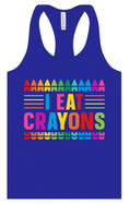 Load image into Gallery viewer, I Eat Crayons Women's Racerback Tank
