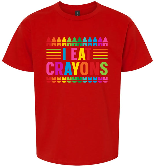 I Eat Crayons Children's Gildan Soft Shirt