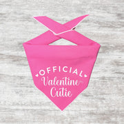Valentine Bandana | Valentines Day Bandana | Valentine Dog Bandana | Official Valentine Cutie Pink
