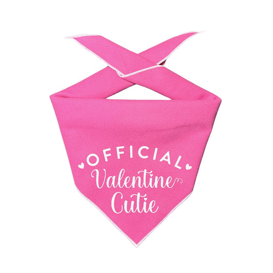 Valentine Bandana | Valentines Day Bandana | Valentine Dog Bandana | Official Valentine Cutie Pink - Southlake Paws