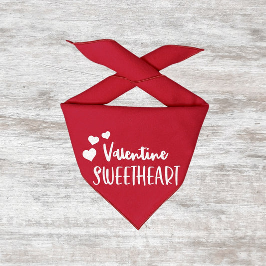 Valentine Bandana | Valentines Day Bandana | Valentine Dog Bandana | Valentine Sweetheart Red - Southlake Paws