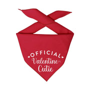 Valentine Bandana | Valentines Day Bandana | Valentine Dog Bandana | Official Valentine Cutie Red