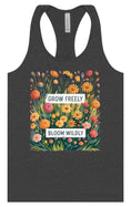 Load image into Gallery viewer, Grow Freely, Bloom Wildly Women's Racerback Tank
