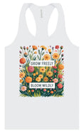 Load image into Gallery viewer, Grow Freely, Bloom Wildly Women's Racerback Tank
