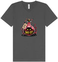 Load image into Gallery viewer, Black Cat Says Do It Unisex V-Neck Shirt
