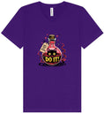 Load image into Gallery viewer, Black Cat Says Do It Unisex V-Neck Shirt
