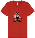 Load image into Gallery viewer, Black Cat Says Do It Unisex V-Neck Shirt
