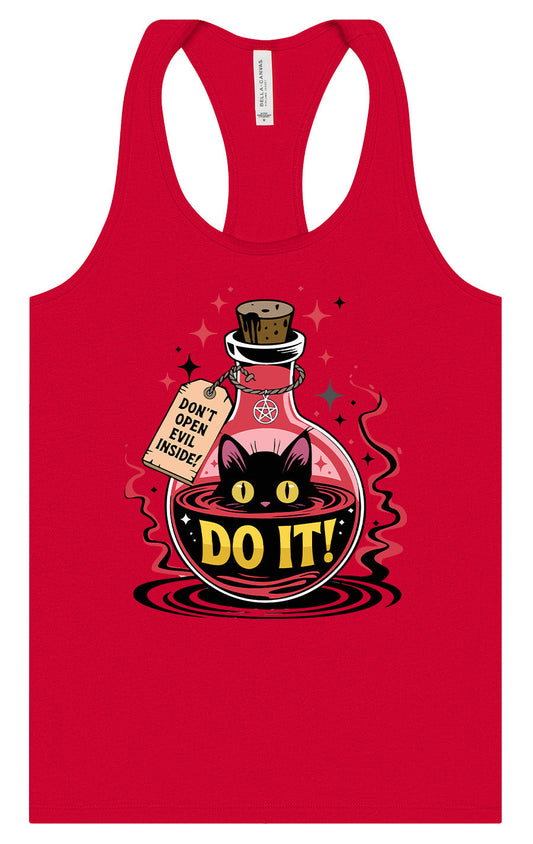 Black Cat Says Do It Women's Racerback Tank