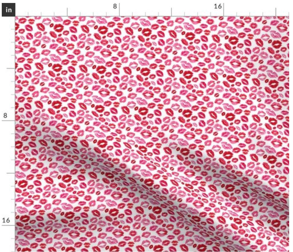 Valentine Bandana | Valentines Day Bandana | Red Hearts Valentine Dog Bandana,  Lips | Kisses - Southlake Paws