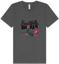 Load image into Gallery viewer, Beautifully Broken Unisex V-Neck Shirt
