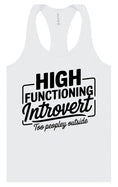 Load image into Gallery viewer, High Functioning Introvert Women's Racerback Tank
