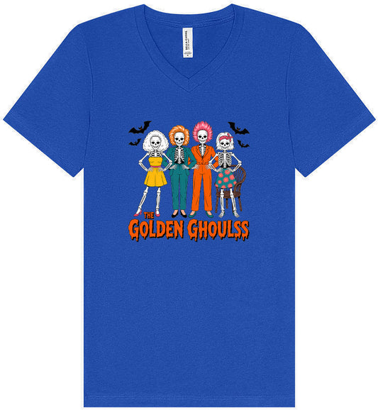 Golden Ghouls Unisex V-Neck Shirt