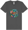 Load image into Gallery viewer, Sea Turtle in the Waves Unisex V-Neck Shirt
