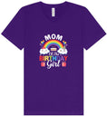 Load image into Gallery viewer, Mom of the Birthday Girl Unisex V-Neck Shirt
