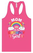 Load image into Gallery viewer, Mom of the Birthday Girl Women's Racerback Tank
