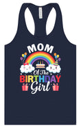 Load image into Gallery viewer, Mom of the Birthday Girl Women's Racerback Tank
