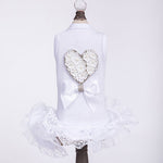 Endless Love Dog Dress White