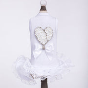 Endless Love Dog Dress White