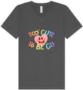 Load image into Gallery viewer, Too Cute to Be CIS Unisex V-Neck Shirt
