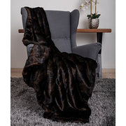 Faux Fur Dog Throw Chocolate