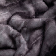 Faux Fur Dog Throw Platinum