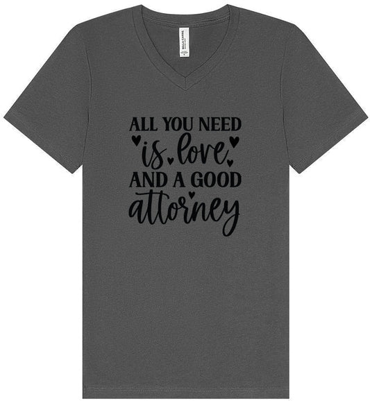Love and a Good Attorney Unisex V-Neck Shirt