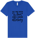Load image into Gallery viewer, Love and a Good Attorney Unisex V-Neck Shirt
