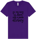 Load image into Gallery viewer, Love and a Good Attorney Unisex V-Neck Shirt
