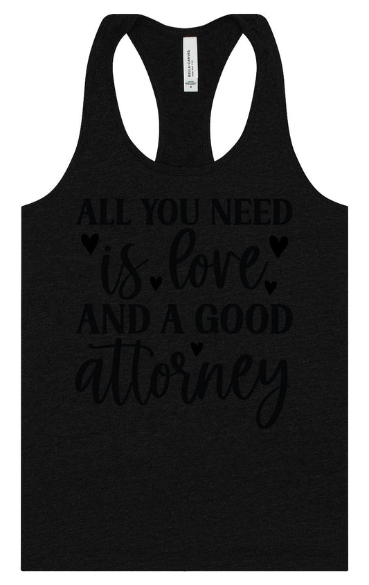 Love and a Good Attorney Women's Racerback Tank