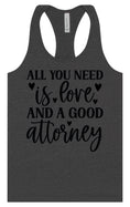 Load image into Gallery viewer, Love and a Good Attorney Women's Racerback Tank
