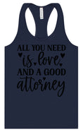 Load image into Gallery viewer, Love and a Good Attorney Women's Racerback Tank

