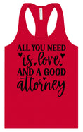 Load image into Gallery viewer, Love and a Good Attorney Women's Racerback Tank
