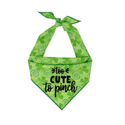 St Patrick's Day Bandana | St Paddy | Shamrock Bandana | Too Cute To Pinch