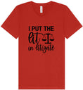 Load image into Gallery viewer, I Put the Lit in Litigate Unisex V-Neck Shirt
