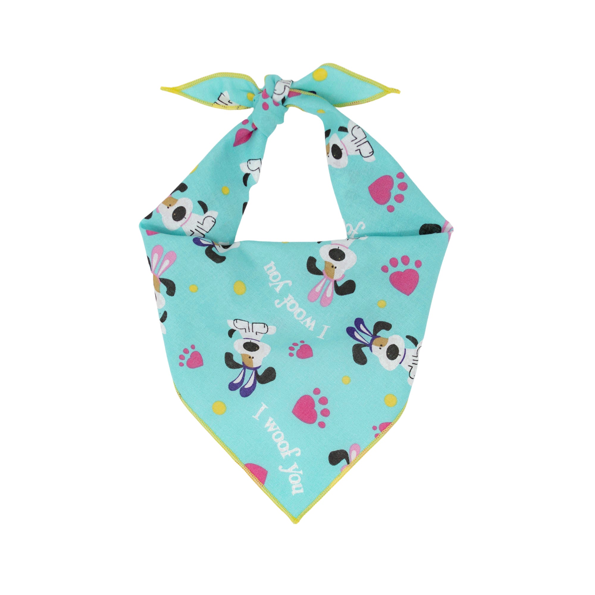 Easter Bandana, Easter Dog Bandana, I woof you - Southlake Paws