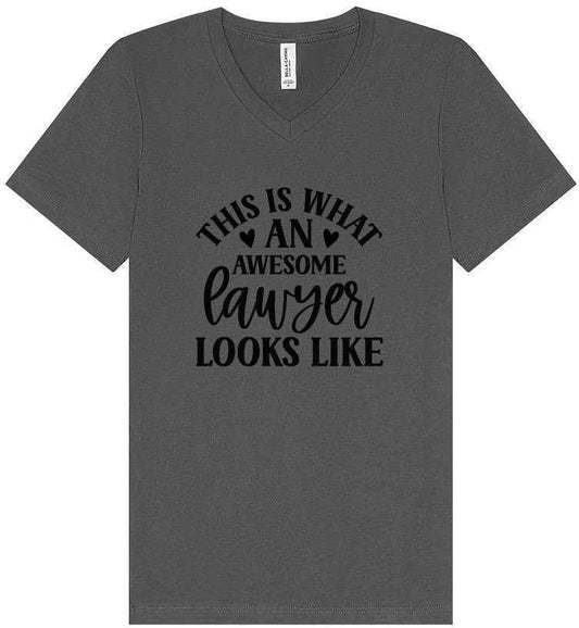 This is What an Awesome Lawyer Looks Like Unisex V-Neck Shirt
