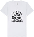 Load image into Gallery viewer, This is What an Awesome Lawyer Looks Like Unisex V-Neck Shirt
