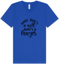 Load image into Gallery viewer, Where There's a Will, There's a Lawyer Unisex V-Neck Shirt
