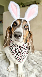 Spring Bandana, Floral Bandana, Flower Bandana, Summer Bandana | Leopard