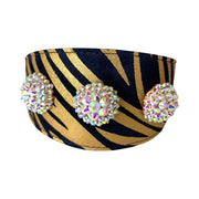 Glam Black & Gold Zebra