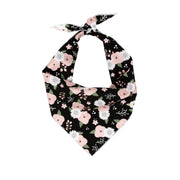 Flower Bandana, Floral Bandana, Spring Bandana, Tie Dog Bandana | Summer Bandana | Pink Flowers