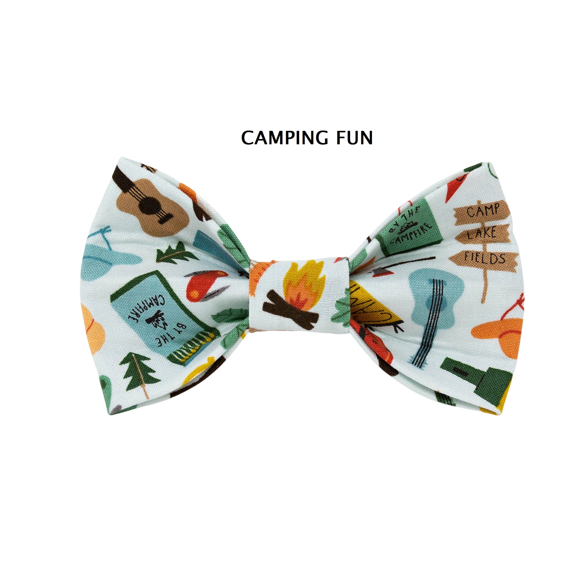 Camping | Camping Bow Tie | Summer Bow Tie | CAMPING FUN - Southlake Paws