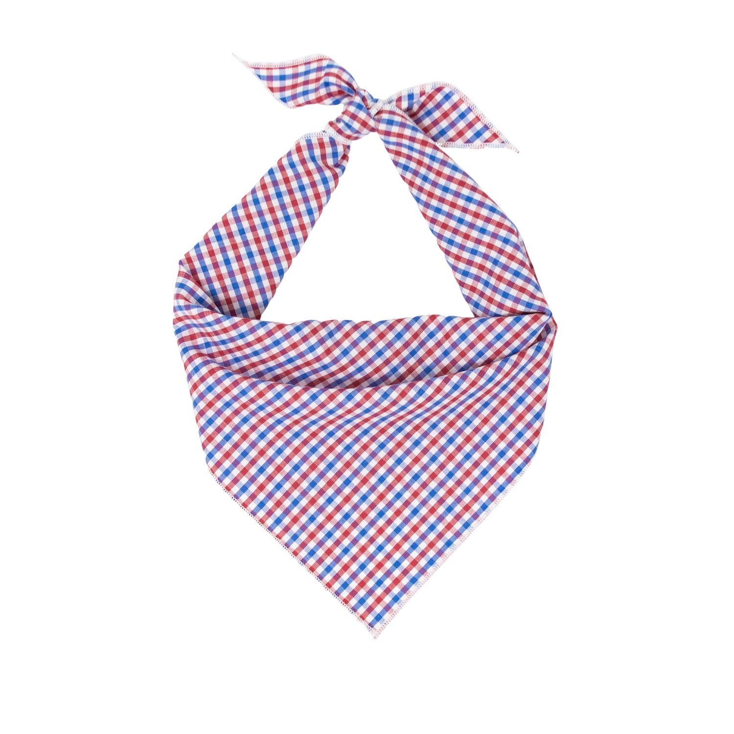 Patriotic | Memorial Day Bandana | USA | American Flag Bandana | Patriotic bandana | 4th of July | Plaid - Southlake Paws