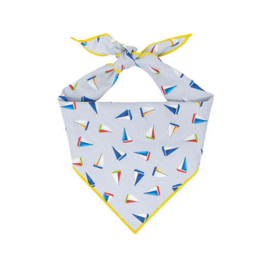 Nautical Bandana | Sailboat Bandana | Summer Bandana | Beach Bandana | Boating Bandana | Boat Bandana - Southlake Paws