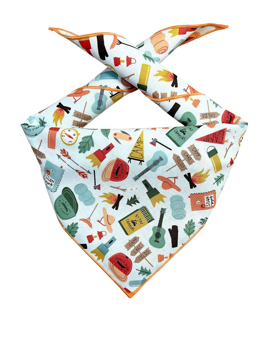Camping Bandana, Dog Bandana, Summer Bandana,  Fall Bandana - Southlake Paws