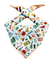 Camping Bandana, Dog Bandana, Summer Bandana,  Fall Bandana
