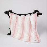 Cashmere Dog Blanket Pink Angora