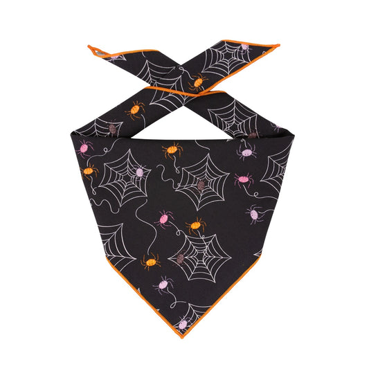 Halloween Bandana | Halloween Dog Bandana | Spiders - Southlake Paws