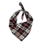 Navy Plaid Bandana