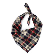 Navy Plaid Bandana